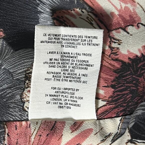 Cartonnier x Anthropologie Lloyd Single Button Tie Sleeve Blazer Jacket 10 Black - Picture 7 of 7